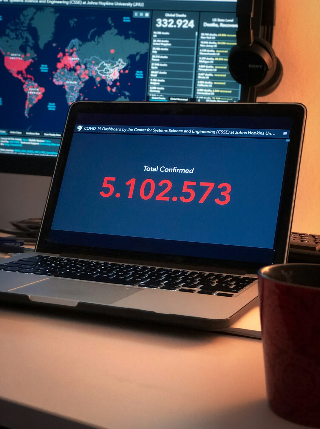 data analysis on computer screen